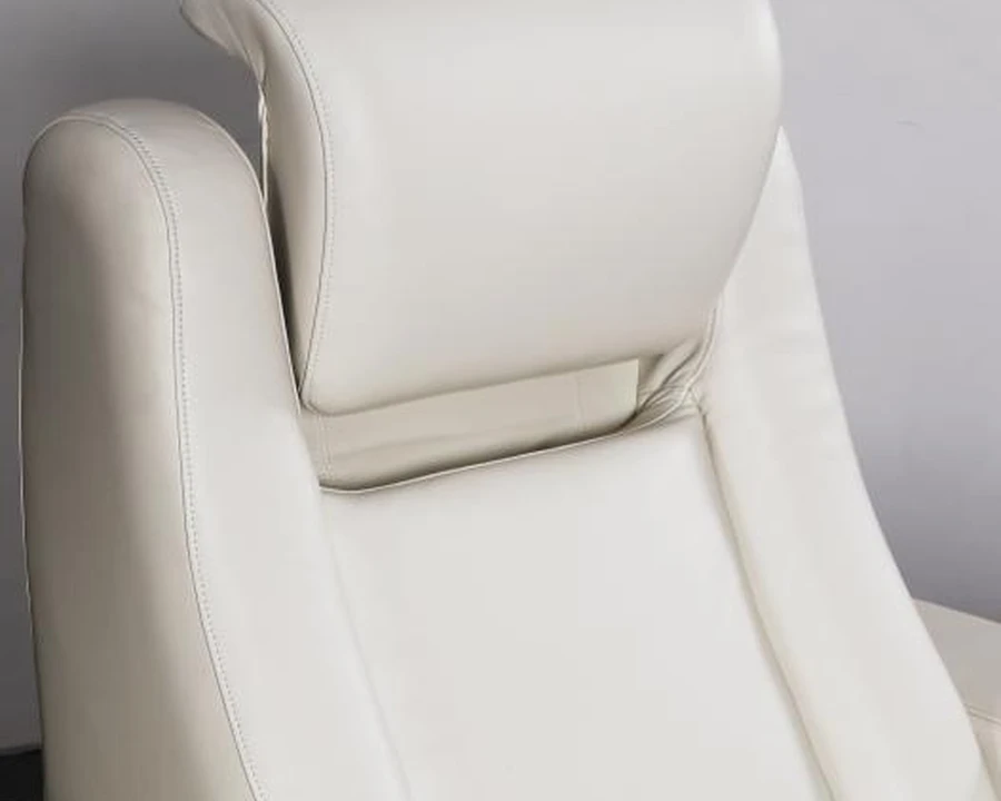 Close detail of Ivory Arc Row console and premium material junction