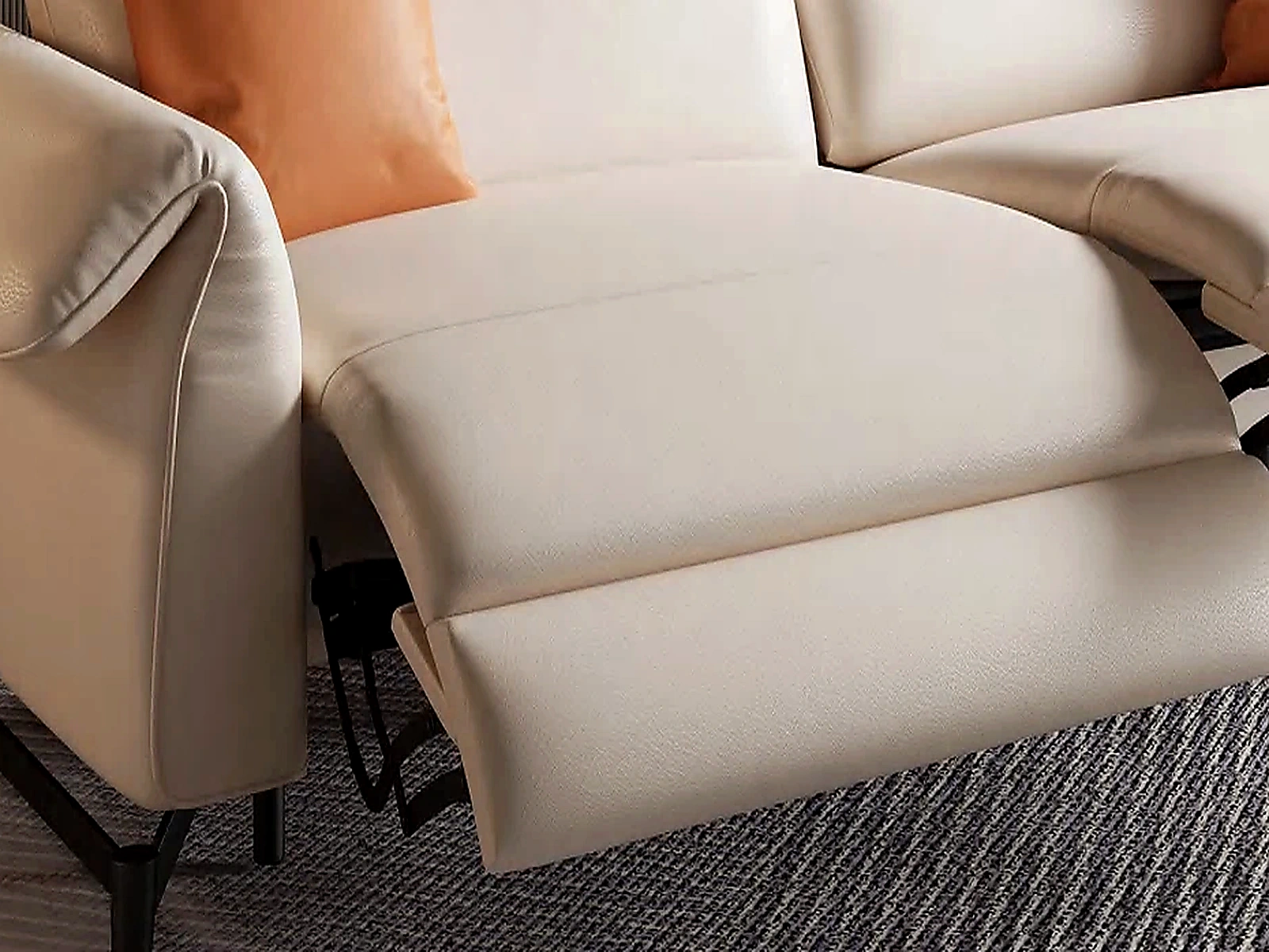 Lumen Power Sofa powered leg support