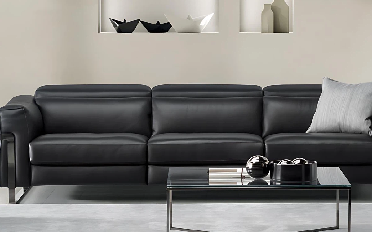 Noir Frame Sofa Arm / side detail