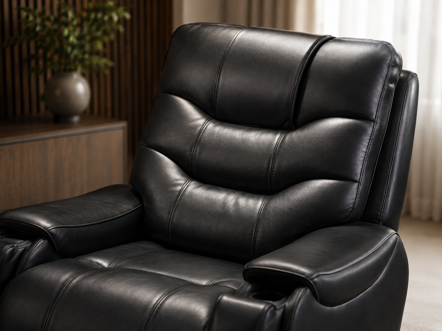 Slate Recliner segmented back support
