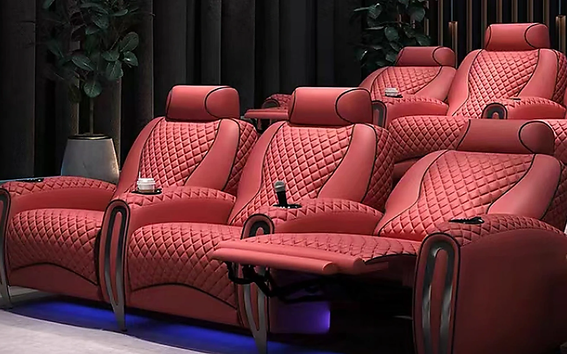 Complete Aurelia Row seating arrangement shown without cropping the product body