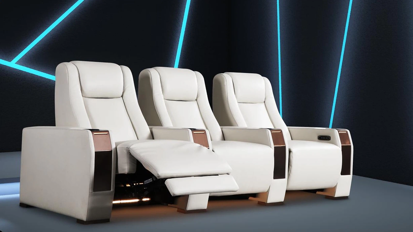 Ivory Arc Row cinema seating in a private cinema room
