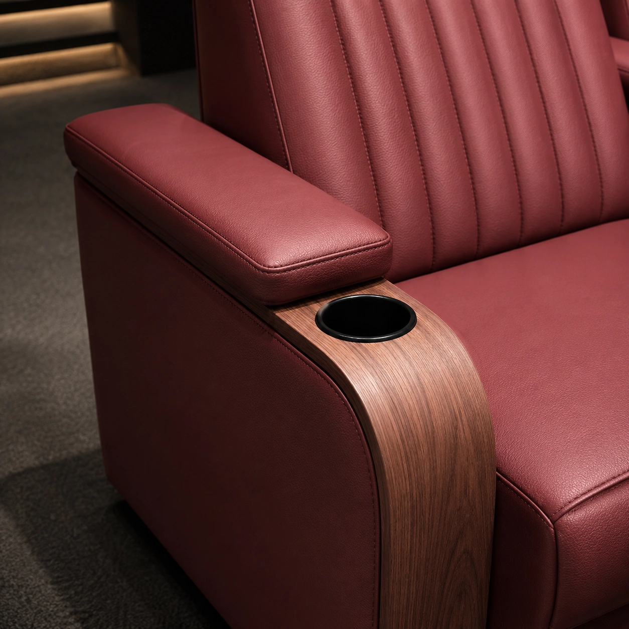 Monaco Row refined armrest detail