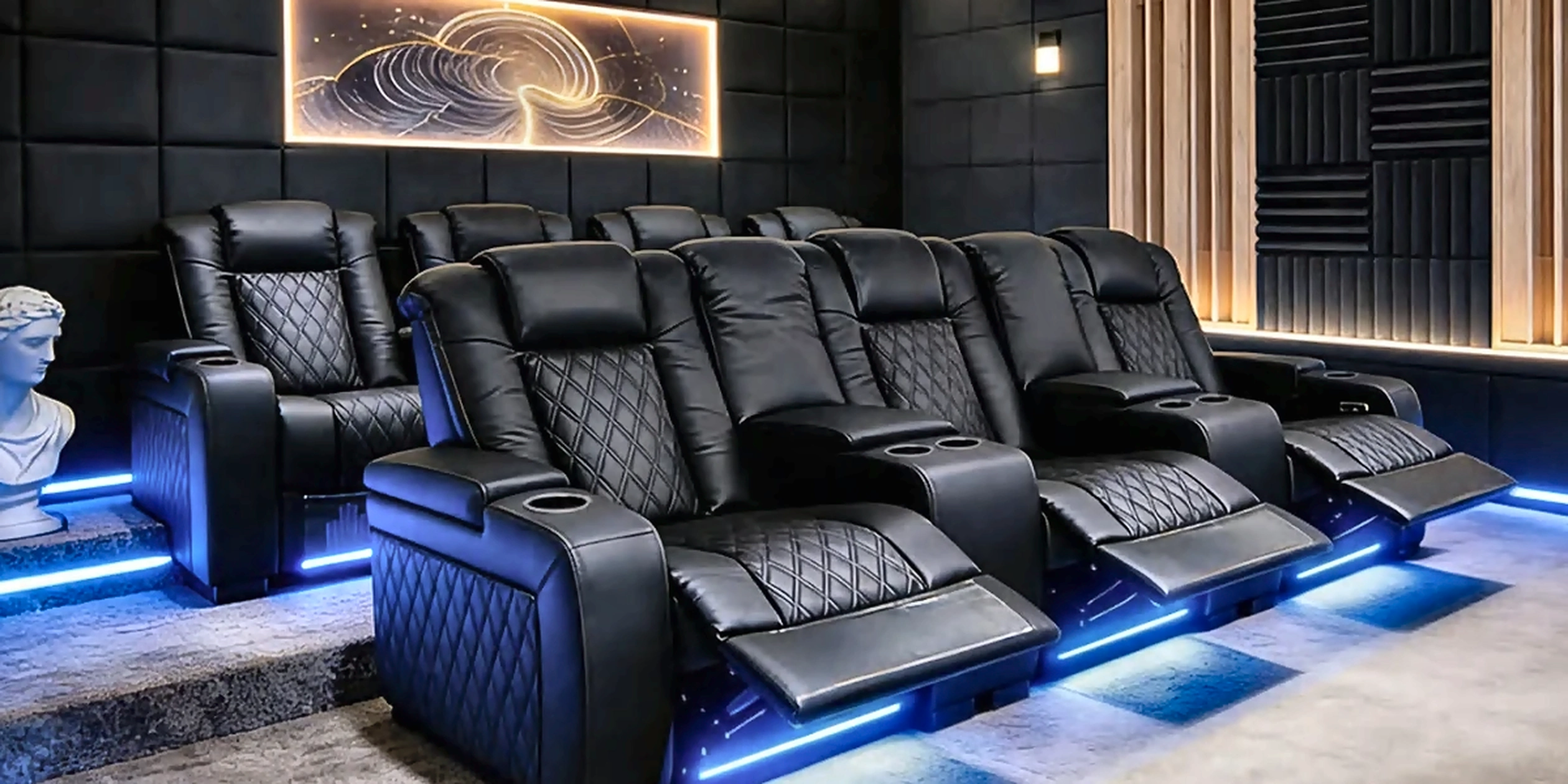 High-resolution Noir Row full cinema-room scene