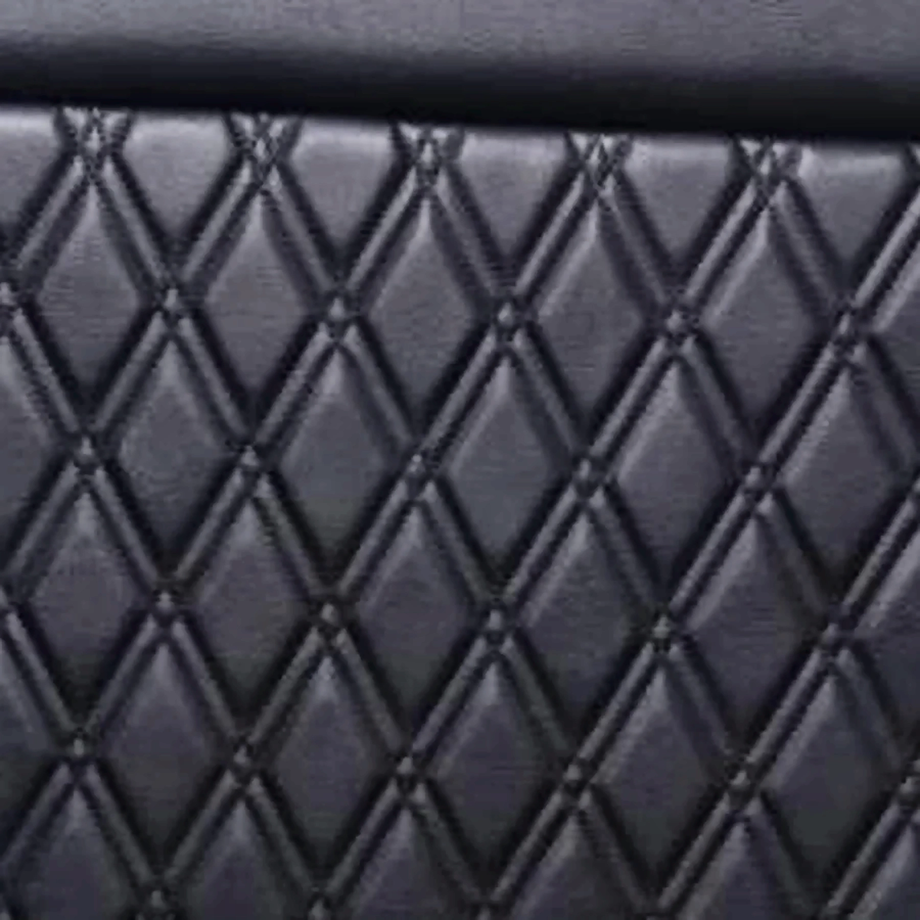 Noir Row tailored quilting detail
